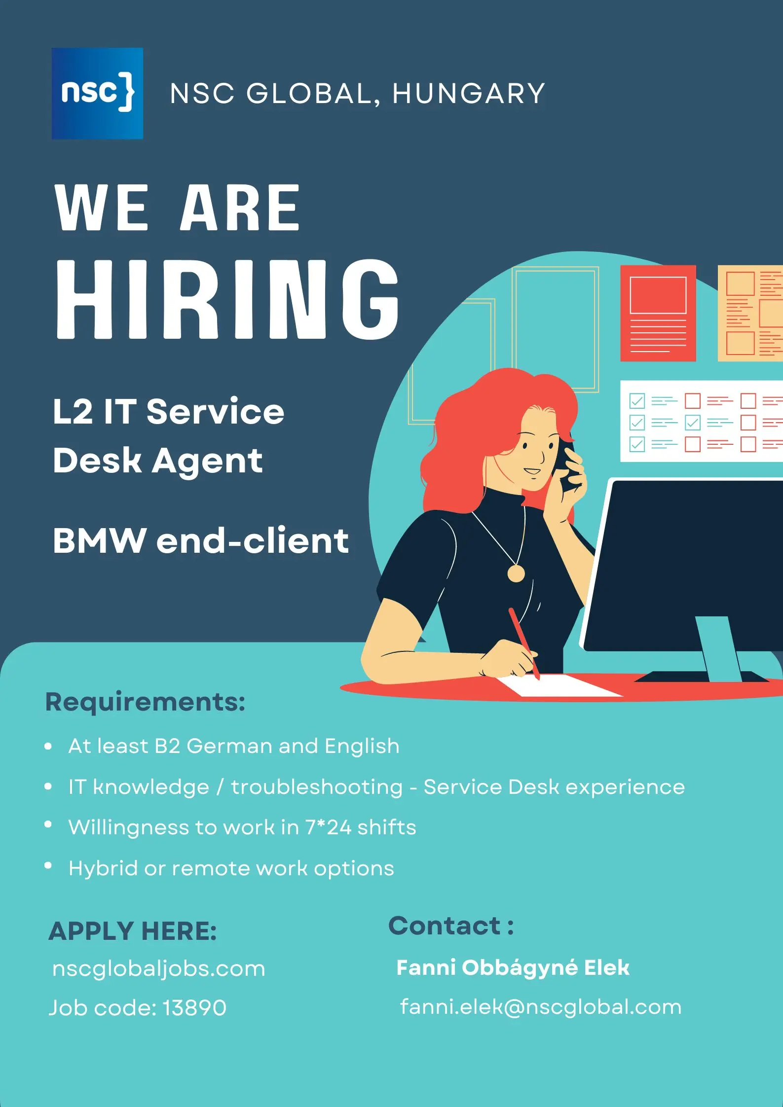 L2 SDA BMW job ad poster