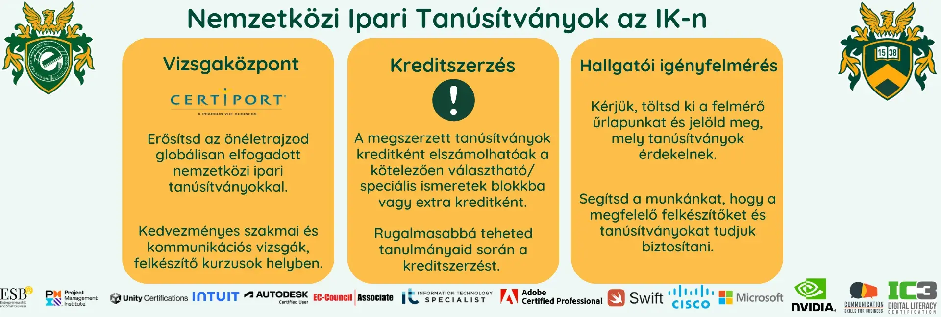 DEIK Certiport Banner HU